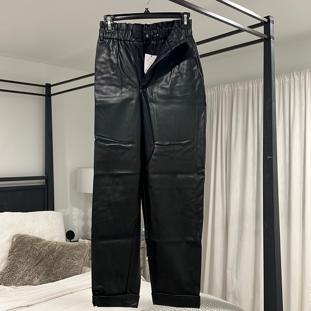Zara leather pants. New with tags.